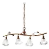 Image de Suspension 4 lumières en céramique Couleur rouille largeur 72 cm C1187 Siena
