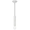 Image de Petite suspension Vintage Decò Pi Céramique Blanc brut 1 Lumière E27