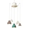 Image de Suspension Berimbau 5 Lumières Decò En Céramique C2608 Accent Turquoise