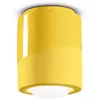 Image de Ferroluce Plafonnier Petit Vintage Decò Pi Céramique Jaune Citron 1 Lumière E27