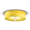 Image de Plafonnier Grand Vintage Decò Pi Céramique Jaune Citron 1 Lumière E27