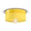 Image de Plafonnier Moyen Vintage Decò Pi Céramique Jaune Citron 1 Lumière E27