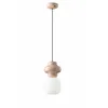 Image de Ferroluce Suspension Vintage Decò Copacabana Céramique Gris 1 Lumière E27