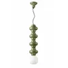 Image de Ferroluce Retrò Suspension Vintage Decò Copacabana 4 Modules Céramique Vert 1 Lumière E27