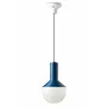 Image de Ferroluce Suspension Vintage Grand Decò Selaron Céramique Bleu 1 Lumière E27