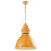 Image de Suspension C1750 Industrial Collection 1 lumière finition Vintage jaune feu Luminaire Plafonnier