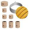 Image de Kit Linear Filé system - avec câbles pour guirlande lumineuse de 5 mètres et 7 composants en bois pour intérieur - CM05
