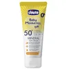Image de Chicco Crème solaire minérale SPF 50 + pour enfants, résistante à l'eau, excellente protection contre les UVA, UVB et infrarouges, 0 mois + 75 ml