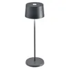 Image de Zafferano, Lampe Olivia Pro, Lampe de Table Portable et Rechargeable avec Contrôle Tactile, Convient pour Salon et Extérieur, Dimmer 2200-3000 K, Hauteur 35 cm, Couleur Gris Foncé