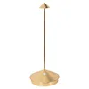 Image de Zafferano, Lampe Pina avec Feuille d'Or, Lampe de Table Rechargeable et Sans Fil avec Contrôle Tactile, Utilisable comme Lampe d'Intérieur, Dimmer 2200-3000 K, Hauteur 29 cm