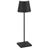 Image de Zafferano, Poldina Pro, Lampe de Table Rechargeable et Sans Fil avec Contrôle Tactile, Utilisable également comme Lampe d'Extérieur, Dimmer 2200-3000 K, Hauteur 38 cm, Couleur Noir