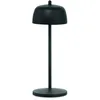 Image de Zafferano, Lampe Circe, Lampe de Table Rechargeable sans Fil avec Contrôle Manuel, Adaptée pour Intérieurs et Extérieurs, Dimmer, 2200-3000 K Blanc Dynamique, Hauteur 30 cm, Couleur Noir