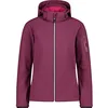 Image de CMP Veste en Softshell pour femme avec capuche amovible, amarante, XXS