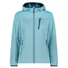 Image de CMP Veste softshell pour femme avec tissu jacquard à capuche fixe 33A5306 38 Turquoise, Turquoise., 38