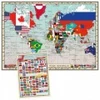 Image de Educa Pièces XXL - GeoPuzzles - Drapeaux du Monde 20480
