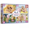 Image de Educa 4 Puzzles - Capyfun 20486
