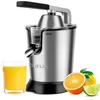 Image de Taurus Easy Press 300 - Presse agrumes électrique levier professionnel 300W, Inox, Moteur à courant alternatif, 650ml, 2 cônes pour tous les agrumes, Filtre en inox et filtre régulateur de pulpe