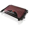 Image de Taurus Toast&Co - Grill électrique 700W, Sandwich et croque monsieur, Plaques anti-adhésives, Crochet de fermeture fixe, Bac à graisse, Bordeaux