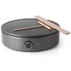 Image de Lacor - 69433 - Crêpe Électrique 1500W, Crêpes XL, Thermostat Réglable, Voyant Lumineux, Comprend Râteau et Spatule en Bois, Eco et 100% sans APFO, Plaque Ø33 cm
