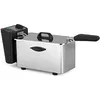 Image de Friteuse professionnelle en acier inoxydable - Capacité de 3,5 litres - Thermostat réglable - Couvercle amovible pour un nettoyage facile - Puissance 2000 W.