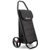 Image de Chariot de course Rolser COM Tweed Polar Black Tube 2 Grandes Roues - Noir