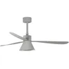 Image de FARO Ventilateur Plafonnier en Metal Gris Ø1320mm avec 3 Pale et Éclairage 20W Dimmerable pour Usage Prive et Professionnel Amelia