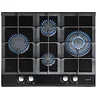 Image de CATA LCI 6031 BK - Plaque à gaz butane 4 feux - 1 triple couronne - Pour cuisinière à gaz naturel - Largeur 64 cm - Puissance totale de 9,25 Kw - Tiges et brûleurs à gaz en fer - Cata 08041500