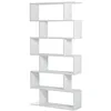 Image de Calicosy Bibliothèque avec 6 Compartiments - en Panneaux de Particules - Style Contemporain - pour Chambre, Salon - L80 cm x l24 cm x H192 cm