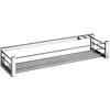 Image de COSMIC - Porte-savon Organisateur de bain | Finition chromée - Installation facile avec vis | Dimensions 45 x 12 x 8,1 cm