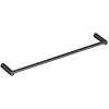 Image de COSMIC - Porte-serviettes de bain simple | Finition noire mate | Installation facile avec vis | Dimensions 6,5 x 2 x 59,5 cm