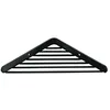 Image de COSMIC - Porte-savon grille d'angle de bain | Finition noire mate | Installation facile avec vis | Dimensions 18 x 18 x 2,5 cm