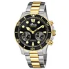 Image de Lotus Montre modèle 18801/2 de la collection Connected, boîtier de 44,5 mm noir avec bracelet en acier bicolore pour homme, Unique, Bracelet