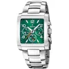 Image de Festina Homme Analogique Quartz Montre avec Bracelet en Acier Inoxydable F20652/2, Argenté/Vert, bracelet