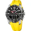 Image de Festina Montre pour Homme F23000/A Connected D Boîtier en Titane Gris Bracelet en Caoutchouc Jaune, Noir, sangle