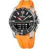 Image de Festina Montre pour Homme F23000/D Connected D Boîtier en Titane Gris Bracelet en Caoutchouc Orange