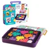 Image de Simbrix Studio 3D, mallette de construction avec brix de 16 couleurs, gabarits et connecteurs, jouet pour garçons et filles de plus de 5 ans (Bizak 64008005)
