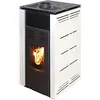 Image de JOIMA - Poêle à granulés sans électricité modèle Natur Style 8 kW. Fonctionne sans connexion électrique - Blanc
