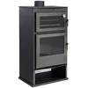Image de JOIMA - Poêle à bois avec four Modèle MULHACEN Bûcher 11,60 KW. Inclut un plateau en acier inoxydable pour les rôtis et la grille. [Classe énergétique A]