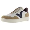 Image de Victoria Basket Basse Madrid Effet Cuir & Pièces En Croûte De Cuir & Logo Pailletée 1258272 pour Femme BEIGE 36
