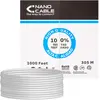 Image de Nanocable 10.20.0904 - Câble Ethernet rigide RJ45 Cat.6 FTP AWG24, Gris, 305mts