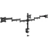 Image de TooQ DB1327TN-B Support de Table pivotant/inclinable pour 3 écrans LED/LCD/Téléviseurs 13" à 27" Noir