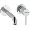 Image de Roca A5A359EC00 Robinet mural encastrable pour lavabo Collection Ona, bec 180 mm, chromé