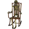 Image de FIESTAS GUIRCA Squelette d'or (160 cm) - Décoration d'Halloween pour fêtes et célébrations - Idéal pour les environnements terrifiants et sur le thème des crânes et des squelettes - Or