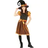 Image de FIESTAS GUIRCA Déguisement de sorcière orange pour fille