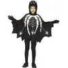 Image de FIESTAS GUIRCA Déguisement Araignée Phosphorescente - Tunique Noire À Capuche Pour Enfant 10-12 Ans