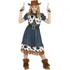 Image de FIESTAS GUIRCA Déguisement de cowgirl avec robe et gilet pour fille de 3 à 4 ans