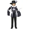 Image de FIESTAS GUIRCA Déguisement de mousquetaire pour enfant - Tenue de chevalier bleu et blanc avec chapeau pour enfants de 7 à 9 ans