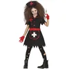 Image de FIESTAS GUIRCA Déguisement d'infirmière vintage sinistre - Infirmière zombie sanglante - Déguisement pour fille Halloween 7-9 ans