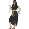 Image de FIESTAS GUIRCA Déguisement de Cléopâtre pour femme - Robe de déesse égyptienne noire et dorée - Déguisement de reine égyptienne pour femme Taille S 36-38
