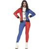 Image de Guirca - Costume Harley Quinn Femme Adulte Taille L, Couleur Blue, Rouge et Blanc, L 88372